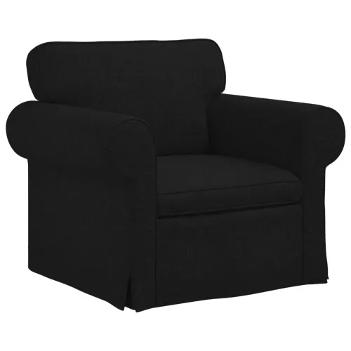 Set sofe 2 kom. Crna tkanina - Crna 1 sjedalo +2 sjedala (140 cm) Cijena