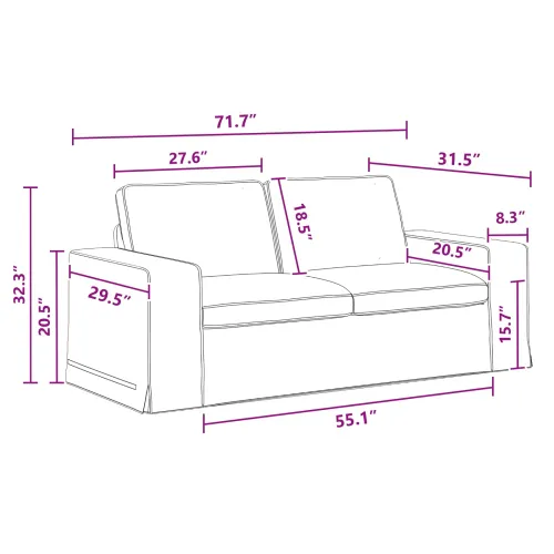 Set sofe 2 kom. Tamno siva tkanina - Tamno siva 1 sjedalo +2 sjedala (140 cm) Cijena