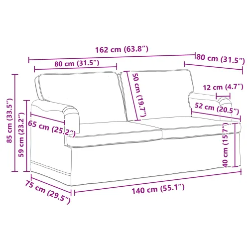 Set sofe 2 kom. Sivo-smeđa tkanina - Sivo-smeđa 1 sjedalo +2 sjedala (140 cm) Cijena