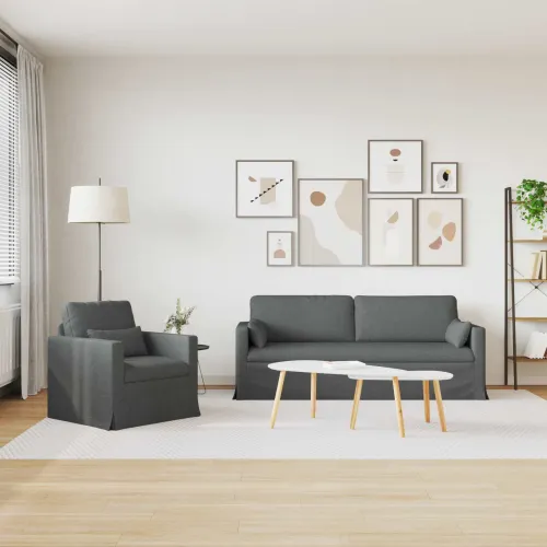 Set sofe 2 kom. Tamno siva tkanina - Tamno siva 1 sjedalo +3 sjedala (180 cm) Cijena