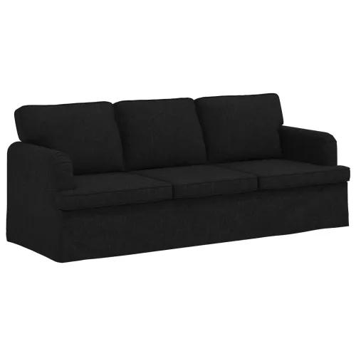 Set sofe 2 kom. Crna tkanina - Crna 1 sjedalo +3 sjedala (180 cm) Cijena