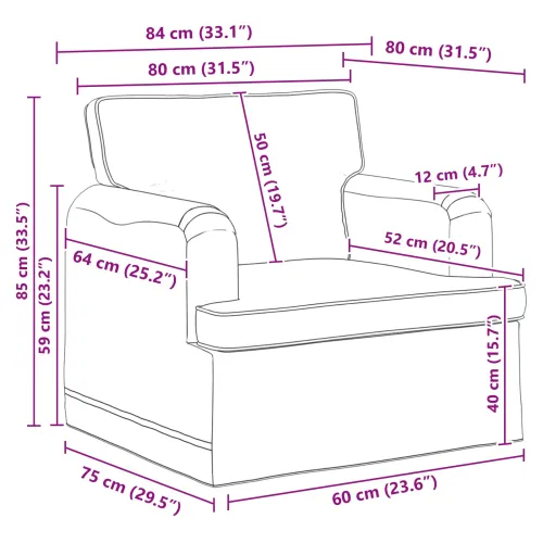 Set sofe 2 kom. Krema tkanina - Krema 1 sjedalo +3 sjedala (180 cm) Cijena