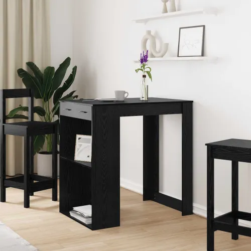 Stol za bar 102 x 70 x 103,5 cm Konstruirano drvo Crni hrast - Crni hrast Cijena