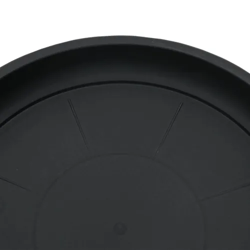 Kružni Pladanj za Cvijeće 6 kom. Crna Ø 19 x 2 cm Plastika - Crna Ø 19 x 2 cm 6 Cijena