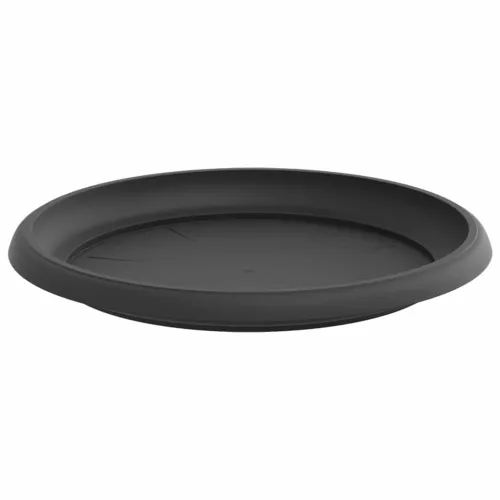 Kružni Pladanj za Cvijeće 6 kom. Crna Ø 23,5 x 2,5 cm Plastika - Crna Ø 23,5 x 2,5 cm 6 Cijena