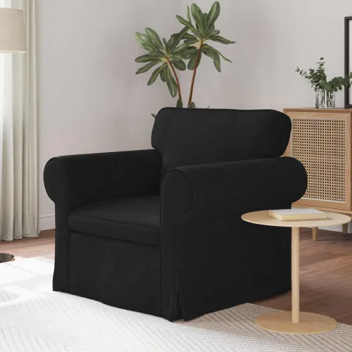 Sofa Crna 95 x 82 x 80 cm tkanina - Crna 60 cm Cijena