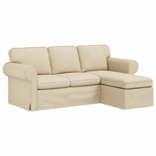 Sofa Krema 195 x 138 x 80 cm tkanina - Krema 160 cm Cijena