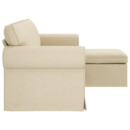 Sofa Krema 195 x 138 x 80 cm tkanina - Krema 160 cm Cijena