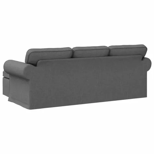 Sofa Tamno siva 215 x 138 x 80 cm tkanina - Tamno siva 180 cm Cijena