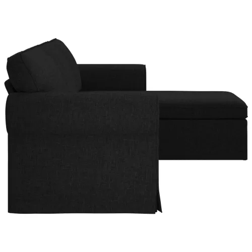 Sofa Crna 245 x 138 x 80 cm tkanina - Crna 210 cm Cijena
