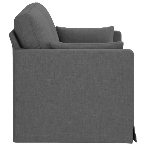 Sofa Tamno siva 139 x 78 x 80 cm tkanina - Tamno siva 120 cm Cijena