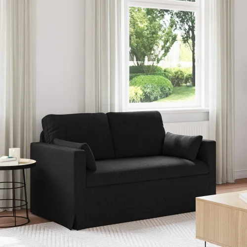 Sofa Crna 139 x 78 x 80 cm tkanina - Crna 120 cm Cijena