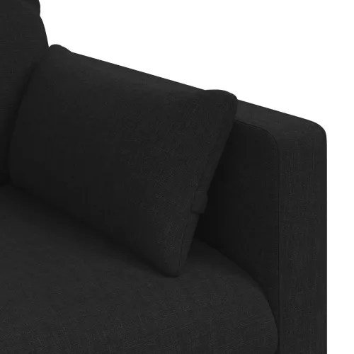 Sofa Crna 158 x 78 x 80 cm tkanina - Crna 140 cm Cijena