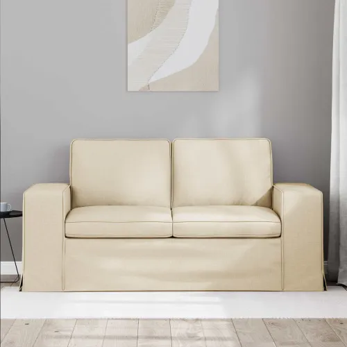 Sofa Krema 162 x 80 x 82 cm tkanina - Krema 120 cm Cijena