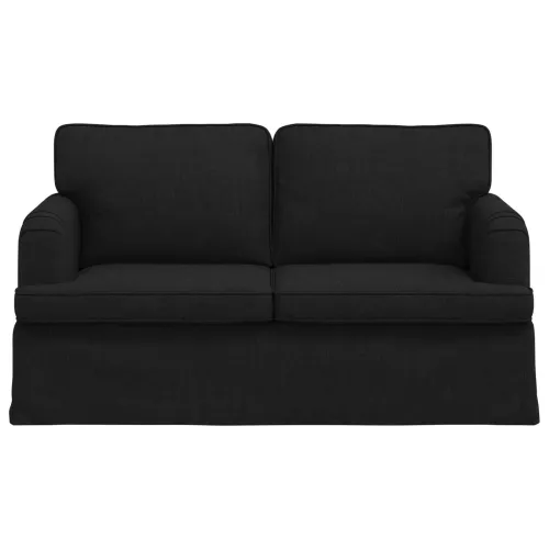 Sofa Crna 144 x 80 x 85 cm tkanina - Crna 120 cm Cijena