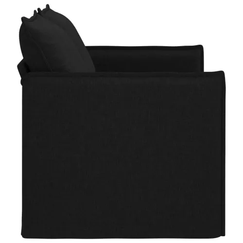 Sofa Crna 136 x 82 x 85 cm tkanina - Crna 120 cm Cijena