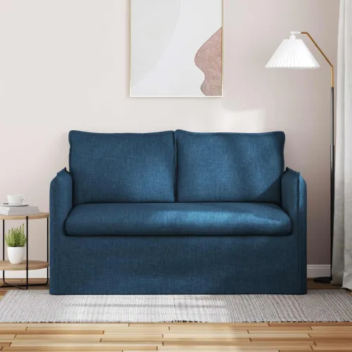 Sofa Plava 136 x 82 x 85 cm tkanina - Plava 120 cm Cijena