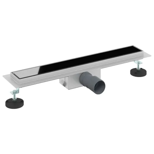 Odvod za tuš s Dječjim pokrivačem Crna 50 cm - 50 cm s poklopcem od kaljenog stakla Cijena
