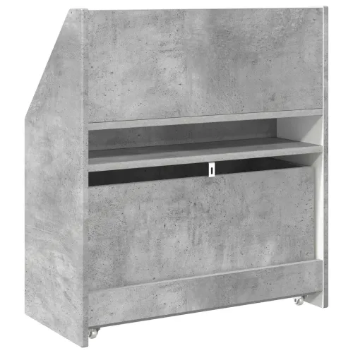 Polica za knjige za djecu Betonski sivi 60 x 29,5 x 69 cm - Beton siva Cijena