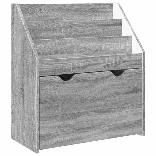 Polica za knjige za djecu Siva Sonoma 60 x 29,5 x 69 cm - Sivi hrast sonoma Cijena