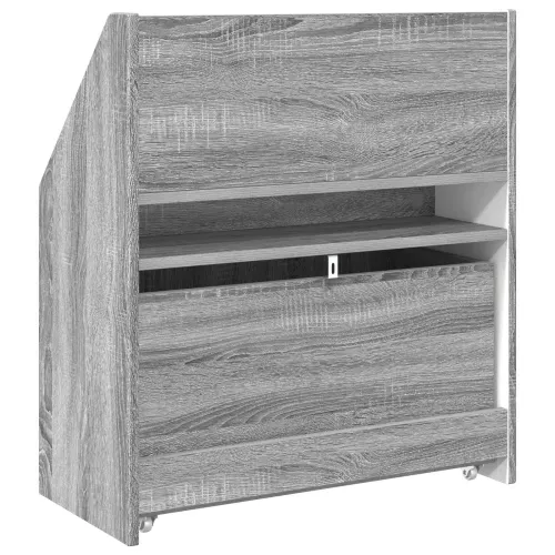 Polica za knjige za djecu Siva Sonoma 60 x 29,5 x 69 cm - Sivi hrast sonoma Cijena