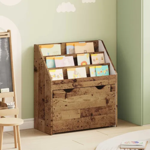 Polica za knjige za djecu Staro drvo 60 x 29,5 x 69 cm - Staro drvo Cijena