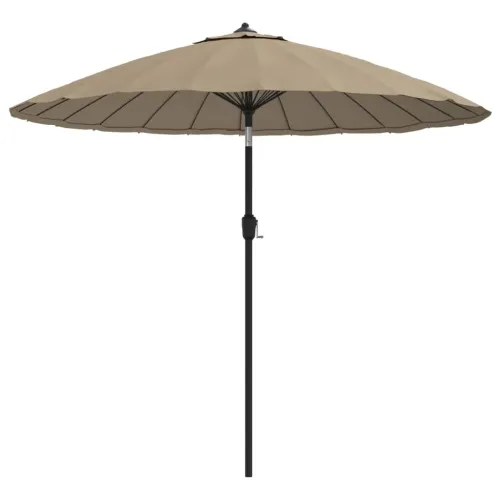 Vanjski suncobran s aluminijskim stupom 250 cm smeđesivi - Sivo-smeđa Cijena