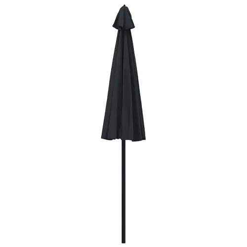Vanjski suncobran s aluminijskim stupom 250 cm crni - Crna Cijena