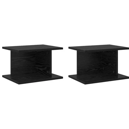 Noćni ormarić 2 kom. Crni hrast 40 x 30 x 25 cm - Crni hrast 2 Cijena