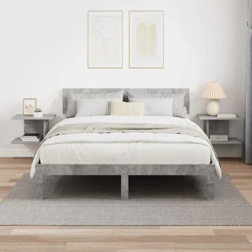 Noćni ormarić 2 kom. Betonski sivi 40 x 30 x 25 cm - Beton siva 2 Cijena