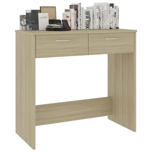 Radni stol boja hrasta sonome 80 x 40 x 75 cm konstruirano drvo - Sonoma hrast Cijena