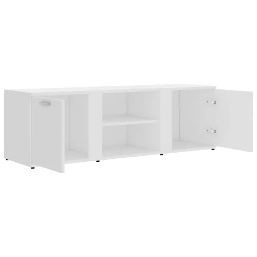 TV ormarić bijeli 120 x 34 x 37 cm od konstruiranog drva - Bijela 1 Cijena