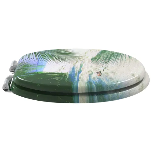 WC daska 2 pcs Zelena 44 x 38 cm Konstruirano drvo - 2 plaža Da Cijena