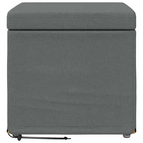 Stolica Tamno siva 41 x 41 x 40 cm Tkanina i konstruirano drvo - Tamnosiva 40 cm Tkanina Cijena