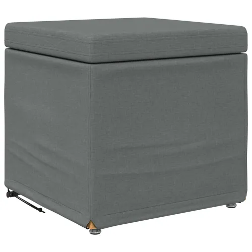 Stolica Tamno siva 41 x 41 x 40 cm Tkanina i konstruirano drvo - Tamnosiva 40 cm Tkanina Cijena
