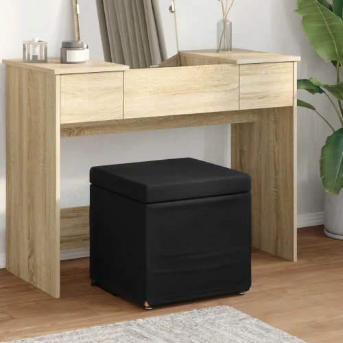 Stolica Crna 41 x 41 x 40 cm Tkanina i konstruirano drvo - Crna 40 cm Tkanina Cijena