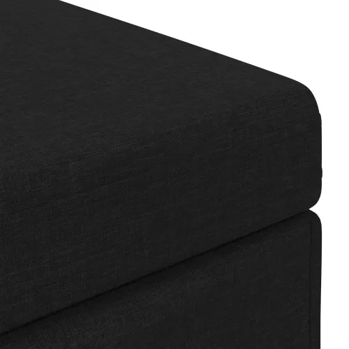 Stolica Crna 41 x 41 x 40 cm Tkanina i konstruirano drvo - Crna 40 cm Tkanina Cijena