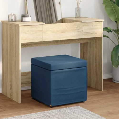 Stolica Plava 41 x 41 x 40 cm Tkanina i konstruirano drvo - Plava 40 cm Tkanina Cijena
