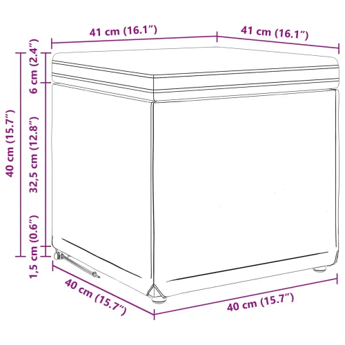 Stolica Plava 41 x 41 x 40 cm Svileni i Fino Radeći Drvo - Plava 40 cm Baršun Cijena