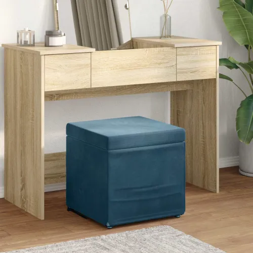 Stolica Plava 41 x 41 x 40 cm Svileni i Fino Radeći Drvo - Plava 40 cm Baršun Cijena