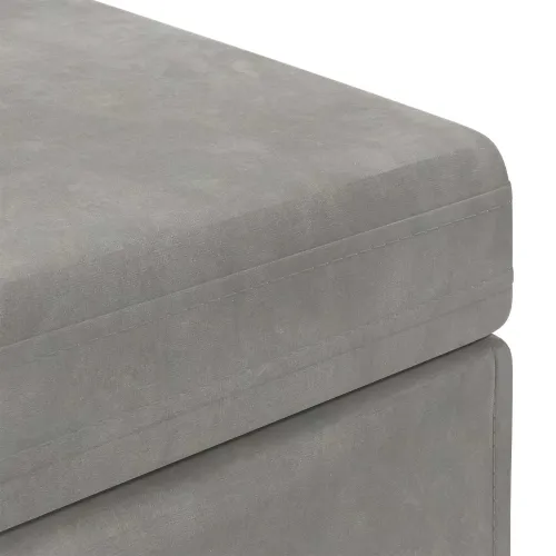 Stolica Svijetlo siva 41 x 41 x 40 cm - Svjetlosiva 40 cm Baršun Cijena