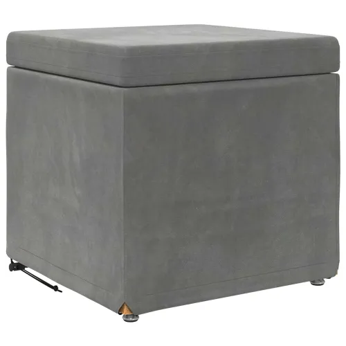 Stolica Tamno siva 41 x 41 x 40 cm Svileni i Fino Radeći Drvo - Tamno siva 40 cm Baršun Cijena