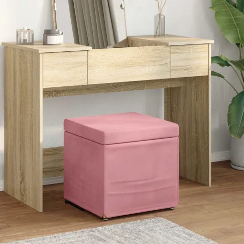 Stolica Ružičasta 41 x 41 x 40 cm Svileni i Fino Radeći Drvo - Ružičasta 40 cm Baršun Cijena