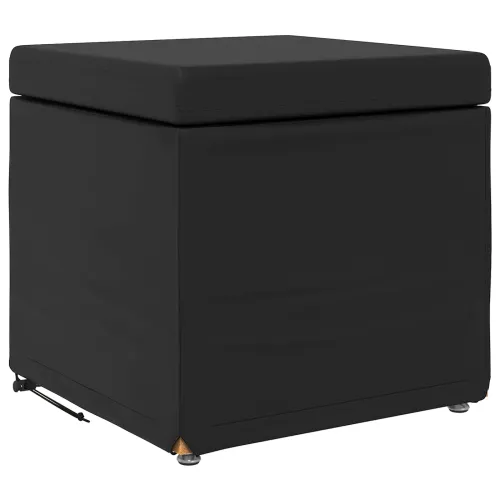 Stolica Crna 41 x 41 x 40 cm Umjetna Koža i Fino Radeći Drvo - Crna 40 cm Umjetna koža Cijena