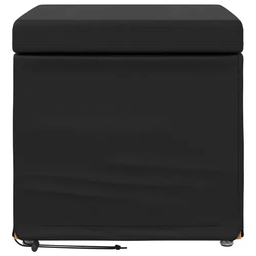 Stolica Crna 41 x 41 x 40 cm Umjetna Koža i Fino Radeći Drvo - Crna 40 cm Umjetna koža Cijena