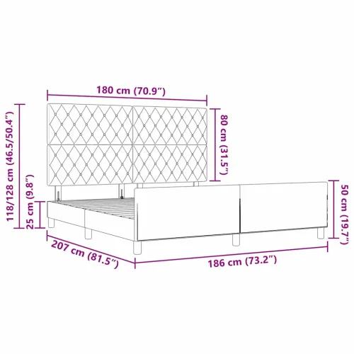 Box spring krevet Tamno plava 180 x 200 cm Baršun - Tamno plava 180 x 200 cm Kristal s dugmadima Cijena
