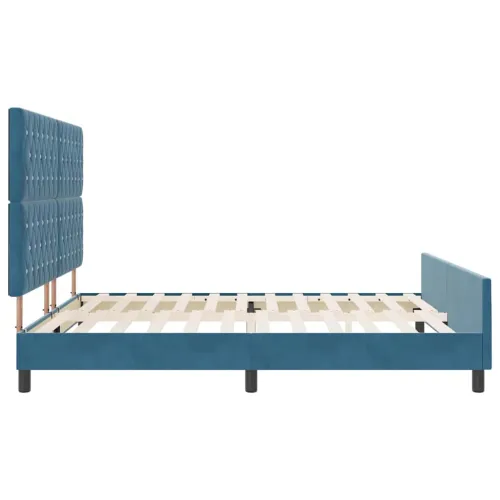 Box spring krevet Tamno plava 180 x 200 cm Baršun - Tamno plava 180 x 200 cm Kristal s dugmadima Cijena