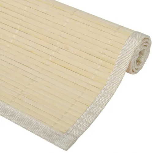 242107 6 Bamboo Placemats 30 x 45 cm Natural - Bež Cijena