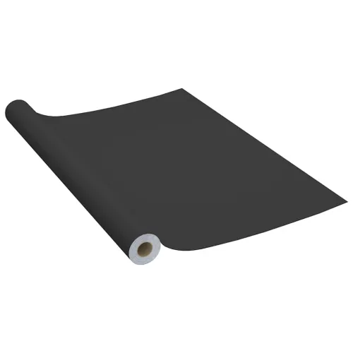 Samoljepljiva folija za namještaj crna 500 x 90 cm PVC - Crna 1 Cijena