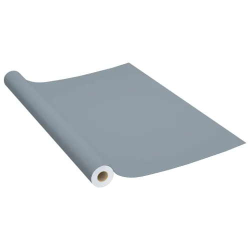 Samoljepljiva folija za namještaj siva 500 x 90 cm PVC - Siva 1 Cijena
